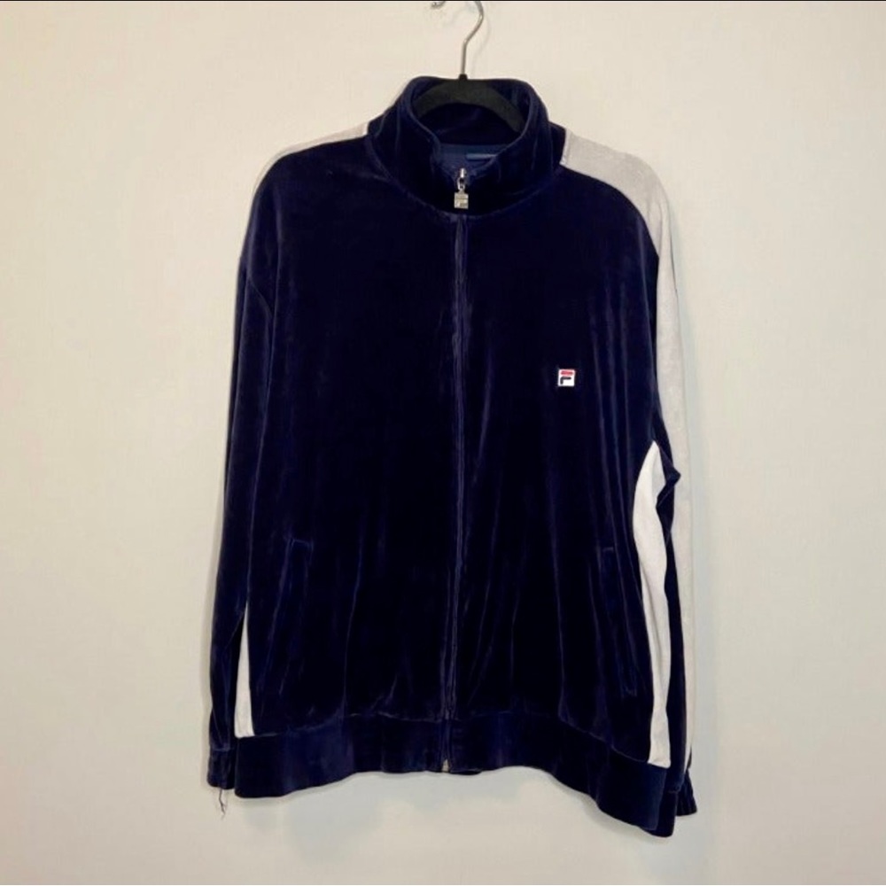 Like brand new, Fila Velour track jacket, like the ones worn in sopranos